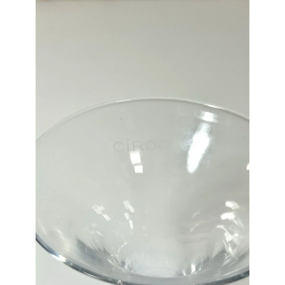 Ciroc Vodka Etched Tapered Cocktail Glass 6 oz Blue Bubble Base 5